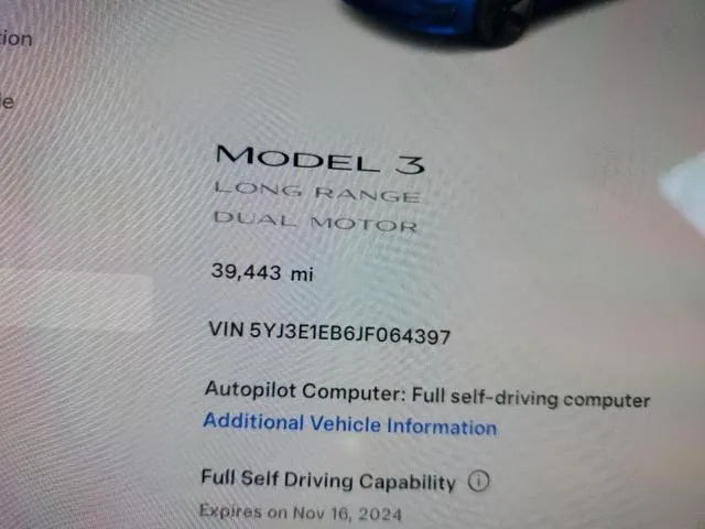 5YJ3E1EB6JF064397 2018 2018 Tesla MODEL 3 9