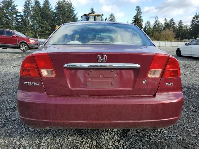 2HGES16522H504106 2002 2002 Honda Civic- LX 6