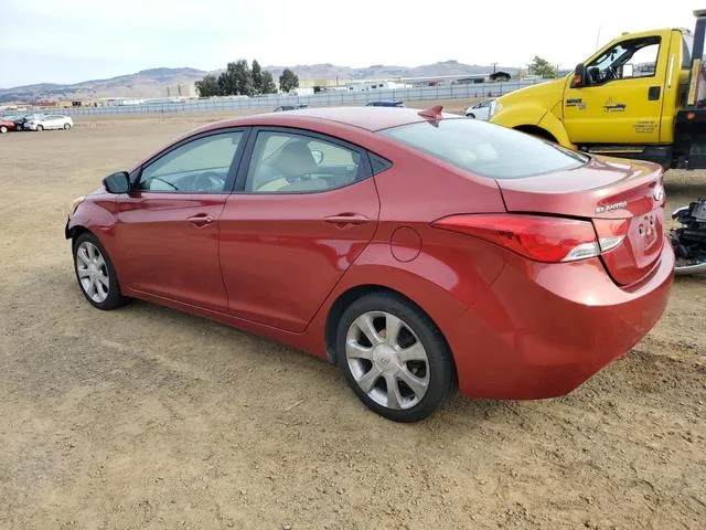 KMHDH4AE6CU198930 2012 2012 Hyundai Elantra- Gls 2