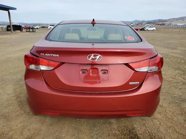 KMHDH4AE6CU198930 2012 2012 Hyundai Elantra- Gls 6