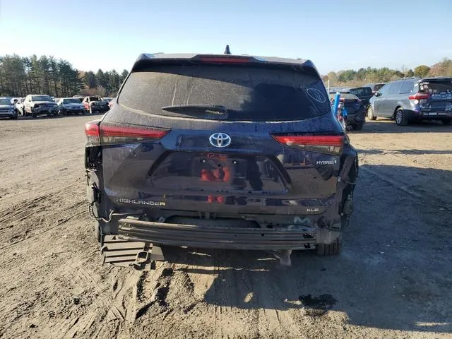 5TDGBRCH6MS039483 2021 2021 Toyota Highlander- Hybrid Xle 6