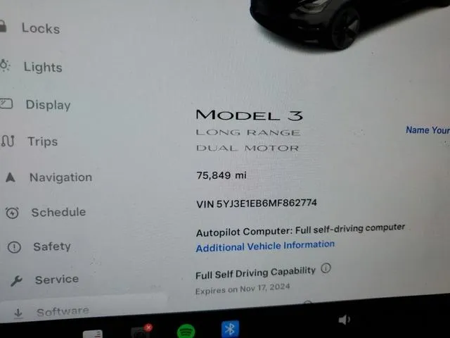 5YJ3E1EB6MF862774 2021 2021 Tesla MODEL 3 9