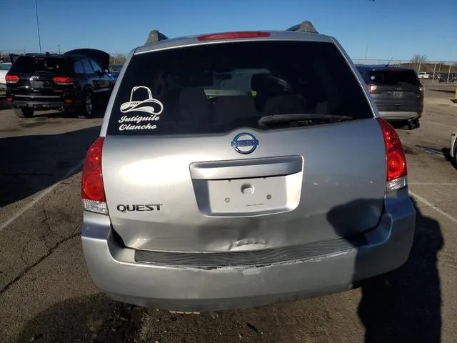 5N1BV28U66N124536 2006 2006 Nissan Quest- S 6