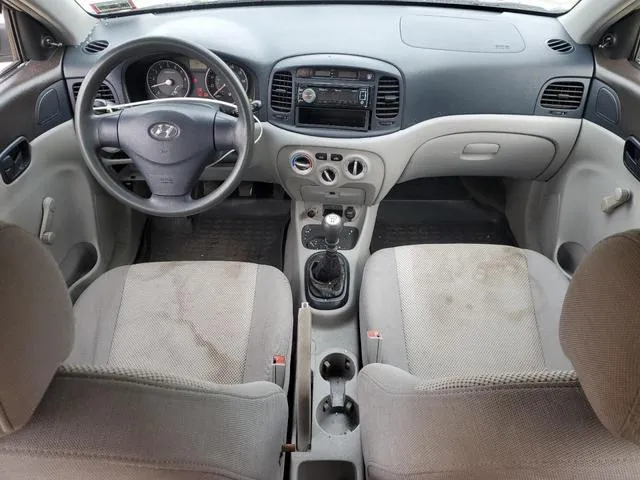 KMHCN46C96U035205 2006 2006 Hyundai Accent- Gls 8