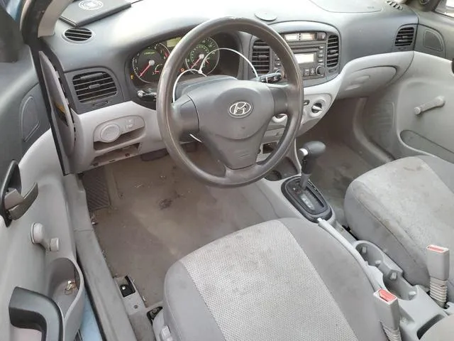 KMHCN46C37U165286 2007 2007 Hyundai Accent- Gls 8