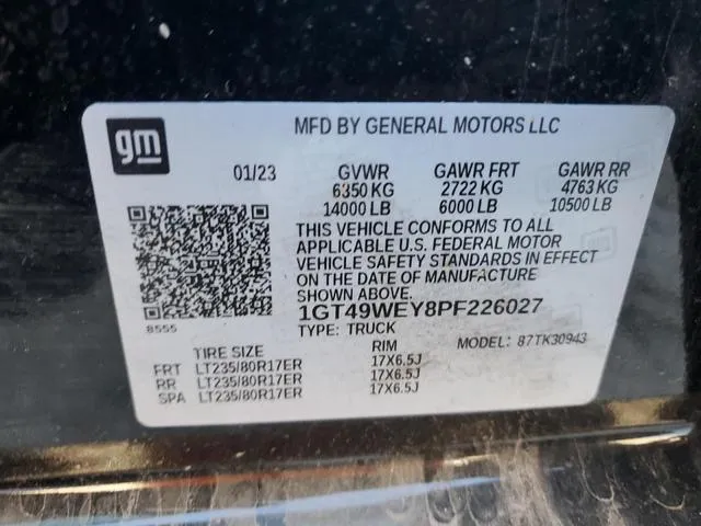 1GT49WEY8PF226027 2023 2023 GMC Sierra- K3500 Denali 10