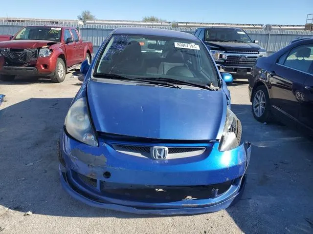 JHMGD386X7S017365 2007 2007 Honda Fit- S 5