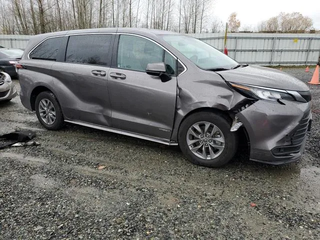 5TDKRKEC6MS045007 2021 2021 Toyota Sienna- LE 4