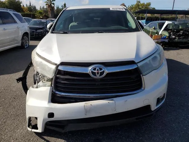 5TDBKRFH0GS281325 2016 2016 Toyota Highlander- LE 5