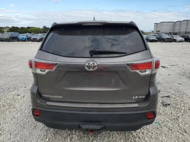 5TDBKRFH6GS354603 2016 2016 Toyota Highlander- LE 6