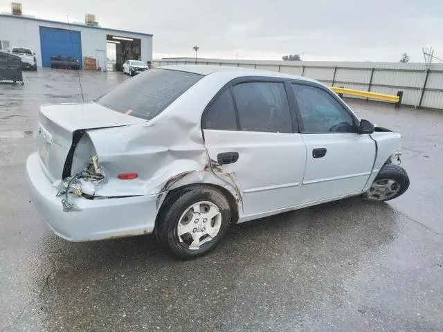 KMHCG45C02U301443 2002 2002 Hyundai Accent- GL 3