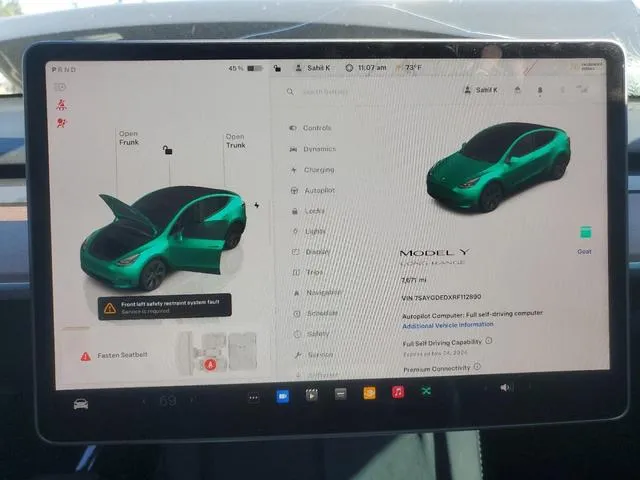 7SAYGDEDXRF112890 2024 2024 Tesla MODEL Y 9