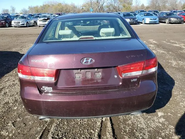 5NPEU46F76H090837 2006 2006 Hyundai Sonata- Gls 6