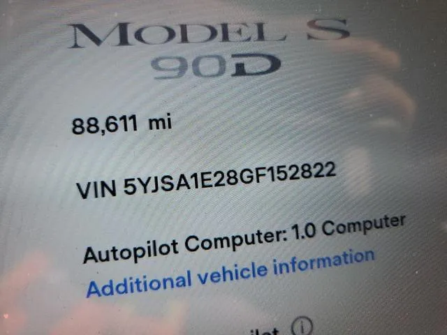 5YJSA1E28GF152822 2016 2016 Tesla MODEL S 9