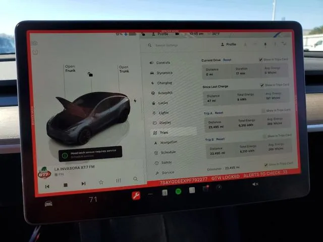 7SAYGDEEXPF792277 2023 2023 Tesla MODEL Y 9