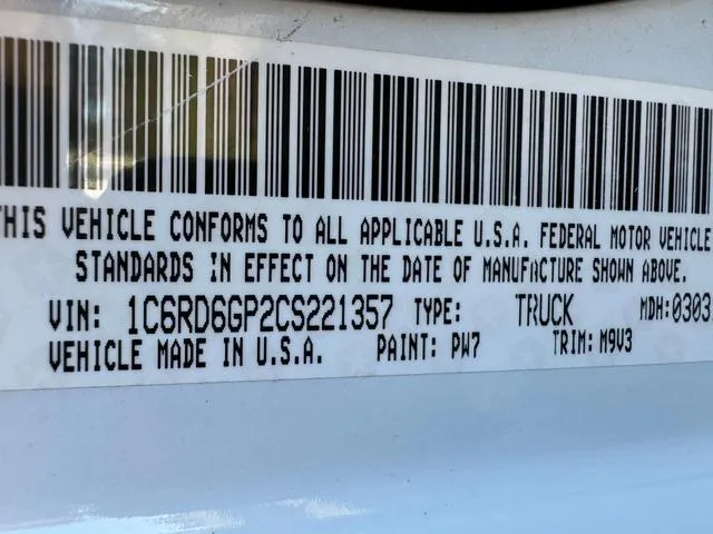 1C6RD6GP2CS221357 2012 2012 Dodge RAM 1500- Slt 10