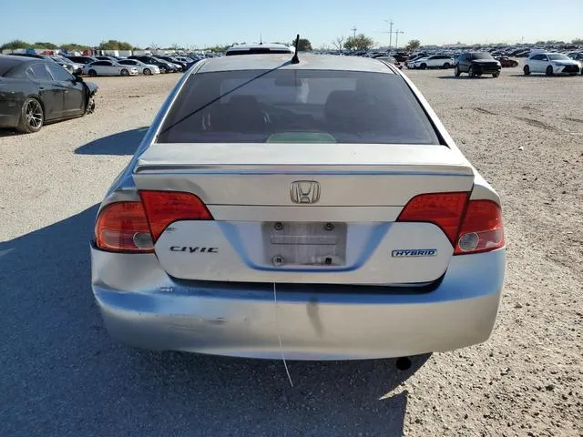 JHMFA36238S014054 2008 2008 Honda Civic- Hybrid 6