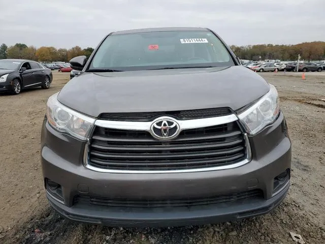 5TDZARFH7GS020789 2016 2016 Toyota Highlander- LE 5