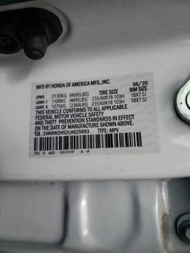 2HKRW2H51MH645993 2021 2021 Honda CR-V- EX 10