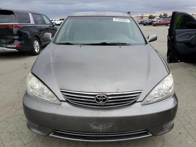 4T1BE32K75U512280 2005 2005 Toyota Camry- LE 5