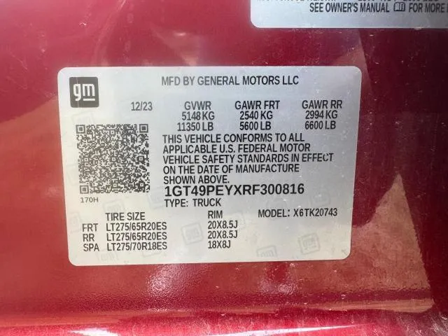 1GT49PEYXRF300816 2024 2024 GMC Sierra- K2500 At4 10