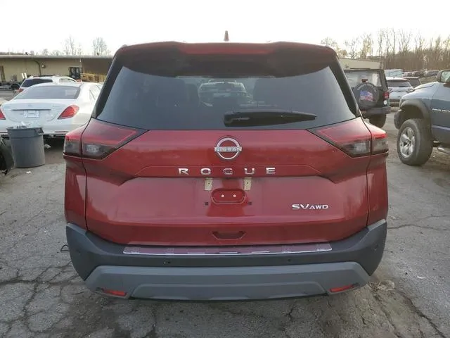 5N1BT3BB8NC731177 2022 2022 Nissan Rogue- SV 6