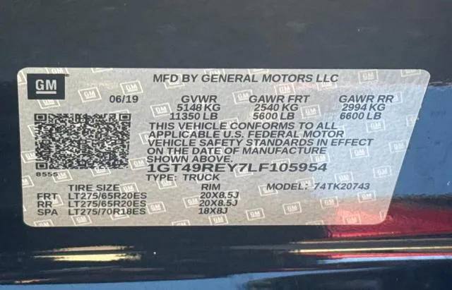 1GT49REY7LF105954 2020 2020 GMC Sierra- K2500 Denali 10