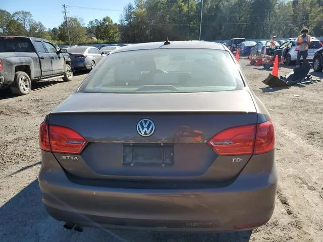 3VWLL7AJ8CM014148 2012 2012 Volkswagen Jetta- Tdi 6