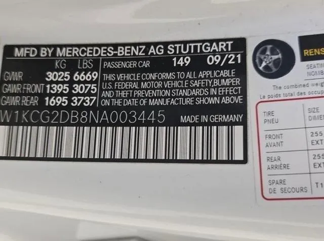 W1KCG2DB8NA003445 2022 2022 Mercedes-Benz EQS- 450- 10