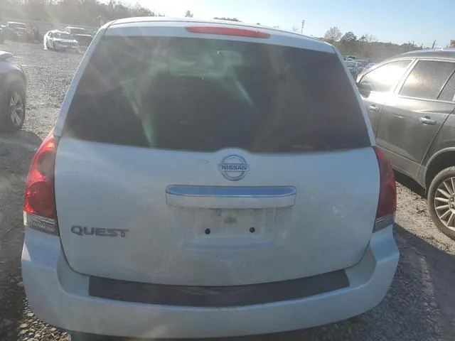 5N1BV28U27N143294 2007 2007 Nissan Quest- S 6