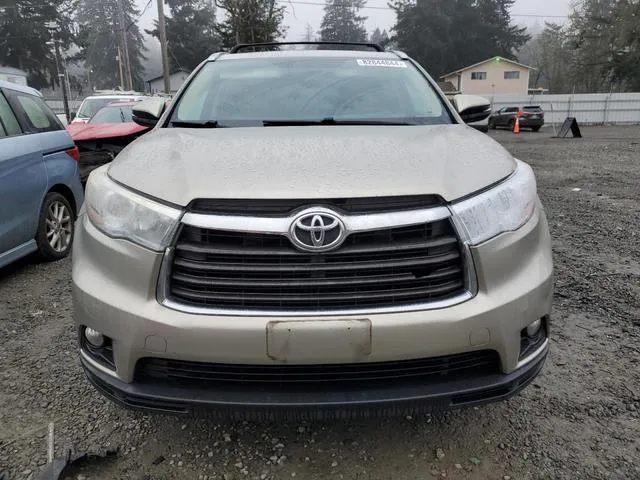 5TDJKRFH1FS216607 2015 2015 Toyota Highlander- Xle 5