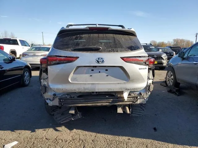 5TDEBRCHXMS015467 2021 2021 Toyota Highlander- Hybrid Platinum 6