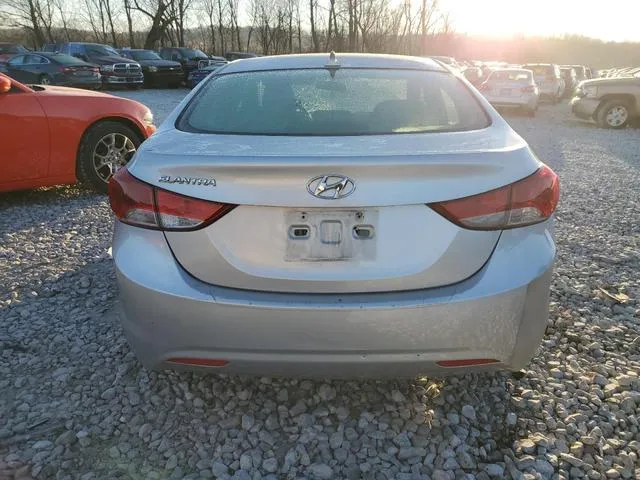 KMHDH4AE0CU394989 2012 2012 Hyundai Elantra- Gls 6