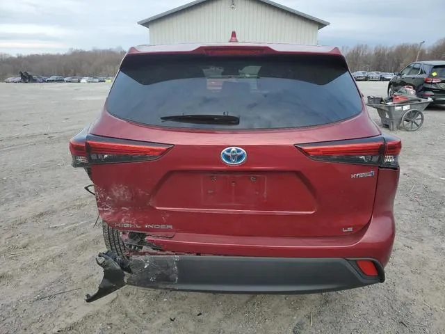 5TDBBRCH5MS046323 2021 2021 Toyota Highlander- Hybrid Le 6