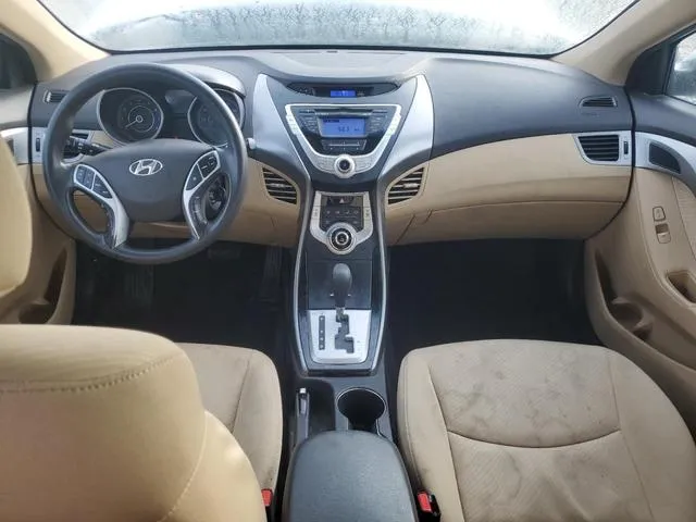 KMHDH4AE4CU187151 2012 2012 Hyundai Elantra- Gls 8