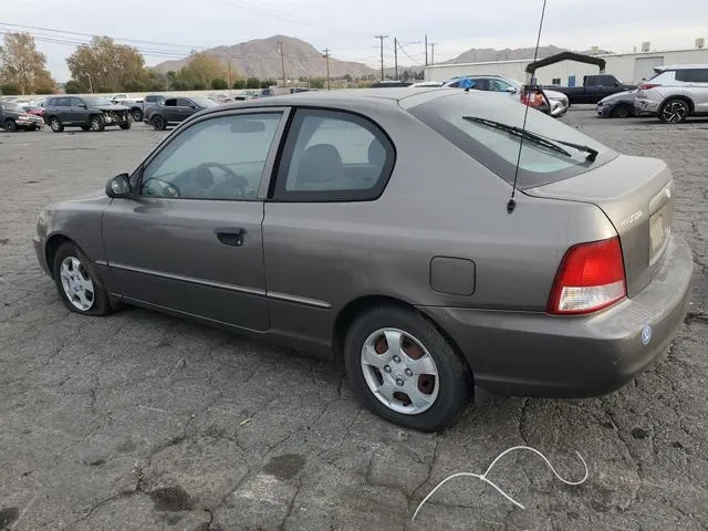 KMHCG35C81U141661 2001 2001 Hyundai Accent- GS 2