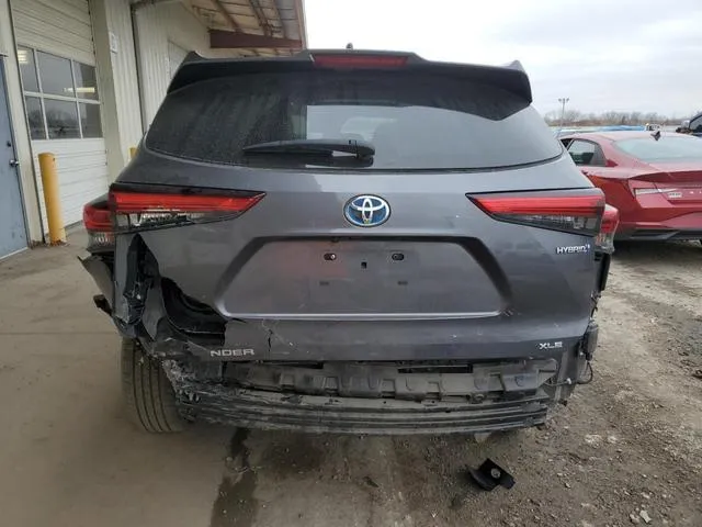 5TDGBRCH7LS504240 2020 2020 Toyota Highlander- Hybrid Xle 6