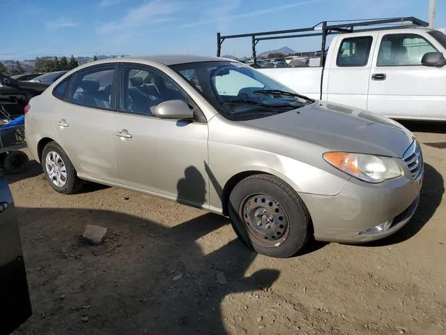 KMHDU4AD3AU114496 2010 2010 Hyundai Elantra- Blue 4