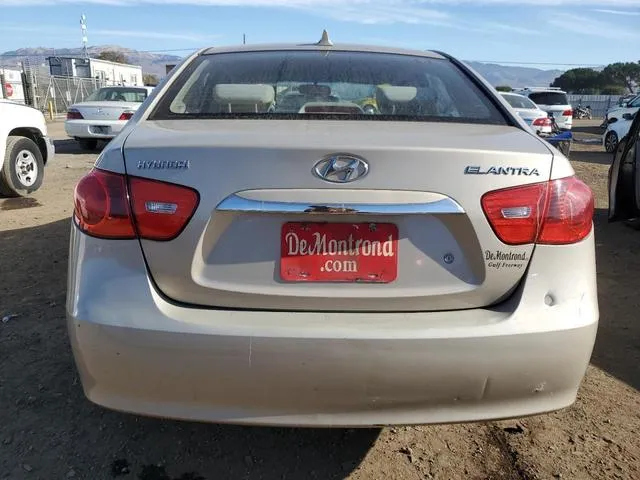 KMHDU4AD3AU114496 2010 2010 Hyundai Elantra- Blue 6