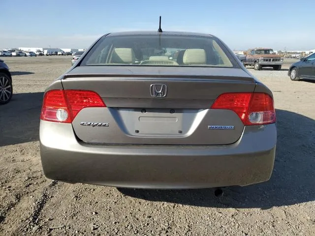 JHMFA36268S020821 2008 2008 Honda Civic- Hybrid 6