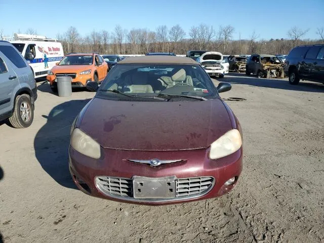 1C3EL55U21N706854 2001 2001 Chrysler Sebring- Lxi 5