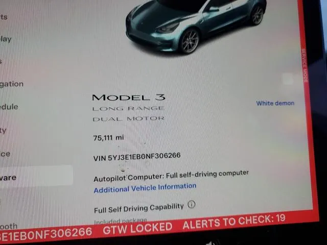 5YJ3E1EB0NF306266 2022 2022 Tesla MODEL 3 9