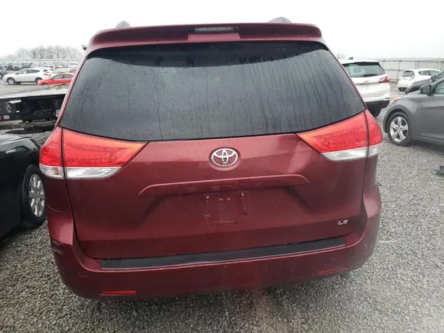 5TDKK3DC9BS115222 2011 2011 Toyota Sienna- LE 6