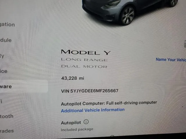 5YJYGDEE6MF265667 2021 2021 Tesla MODEL Y 9