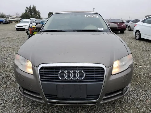 WAUAF48H67K032970 2007 2007 Audi A4- 2-0T Cabriolet 5