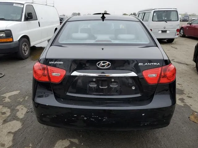 KMHDU4AD3AU972504 2010 2010 Hyundai Elantra- Blue 6