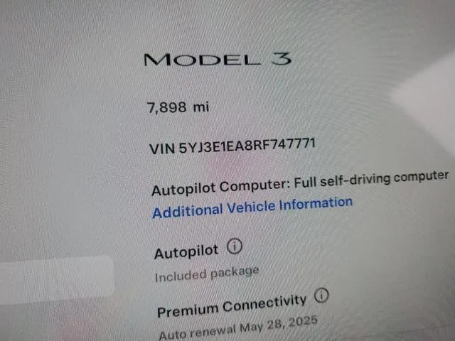 5YJ3E1EA8RF747771 2024 2024 Tesla MODEL 3 9