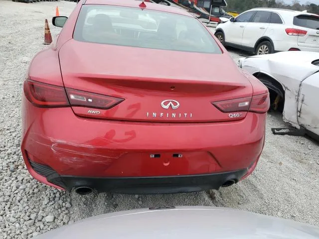 JN1FV7ELXKM440586 2019 2019 Infiniti Q60- Red Sport 400 6