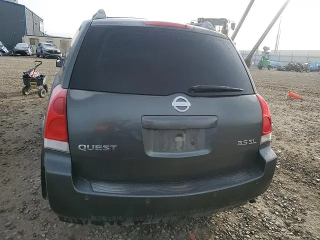 5N1BV28UX6N121137 2006 2006 Nissan Quest- S 6