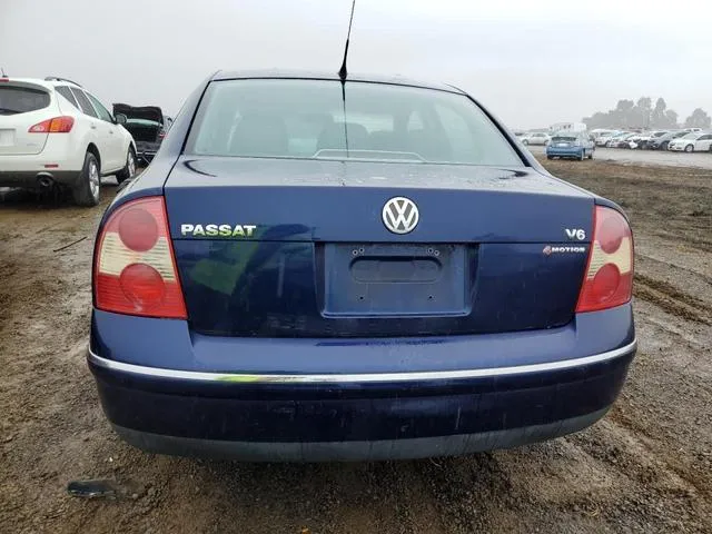 WVWTH63B32P069555 2002 2002 Volkswagen Passat- Glx 4Motion 6